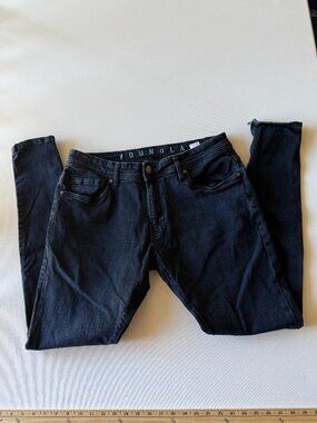 YOUNGLA Dark Wash Skinny Jeans SIZE 34x32